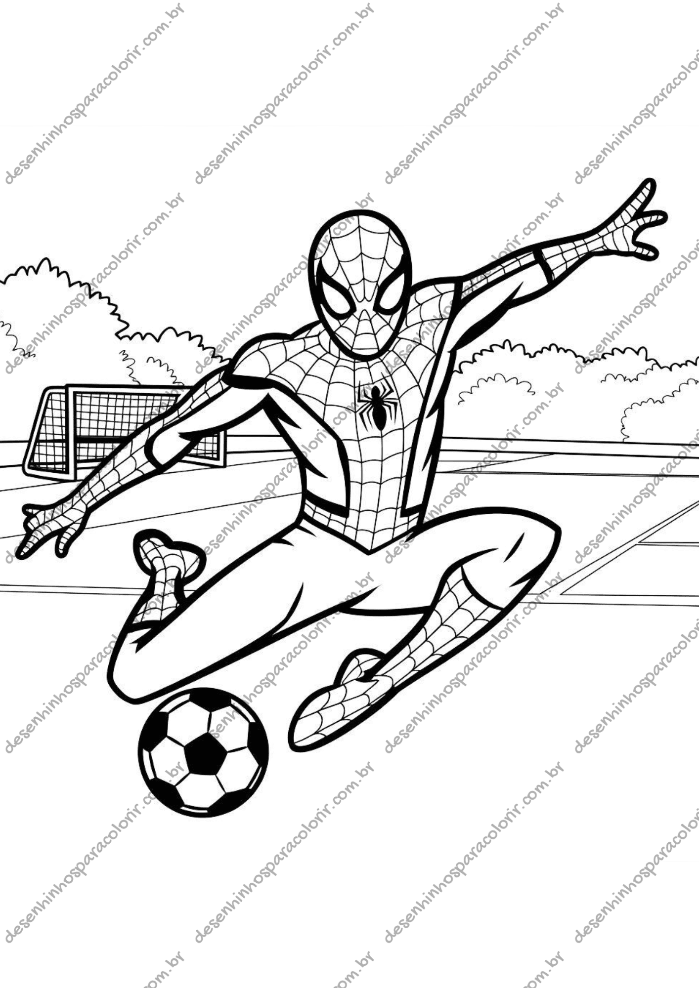 desenhos do spider man para imprimir