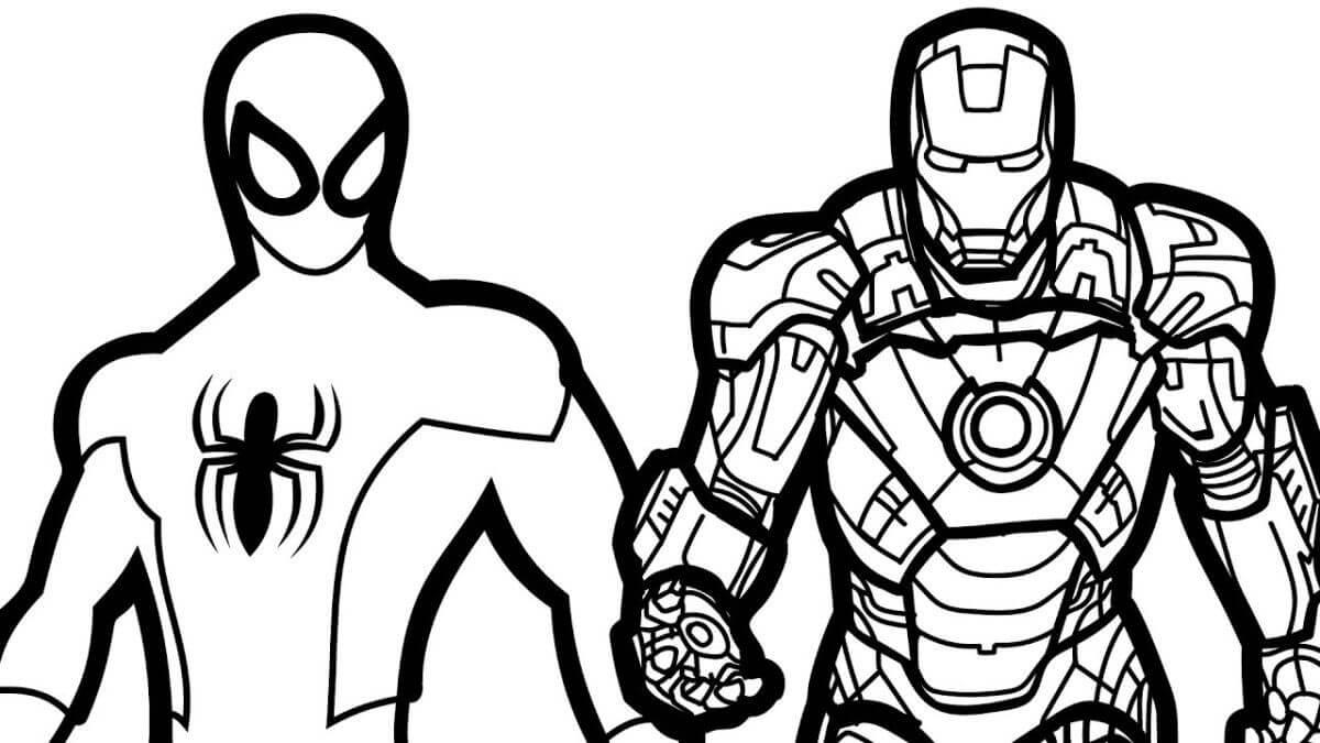 homem aranha para imprimir e pintar