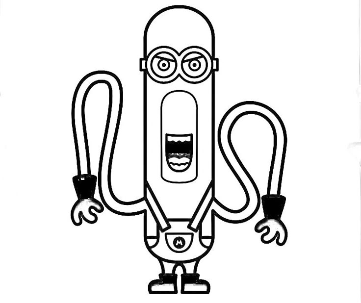 desenho do minion bob para colorir
