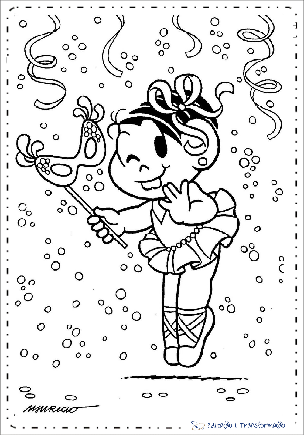 desenhos Turma da Mônica Natal