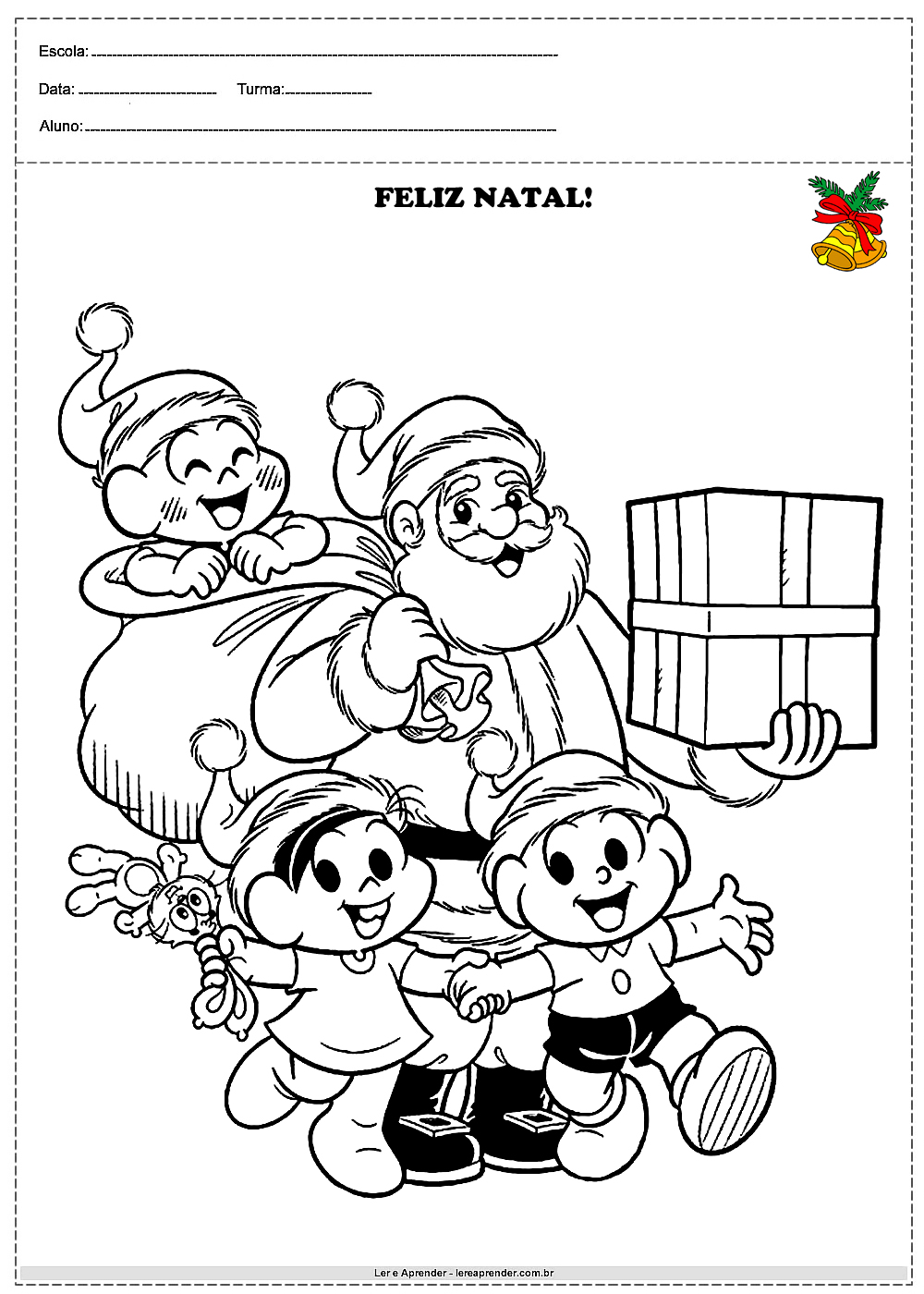 Colorir tema Papai Noel
