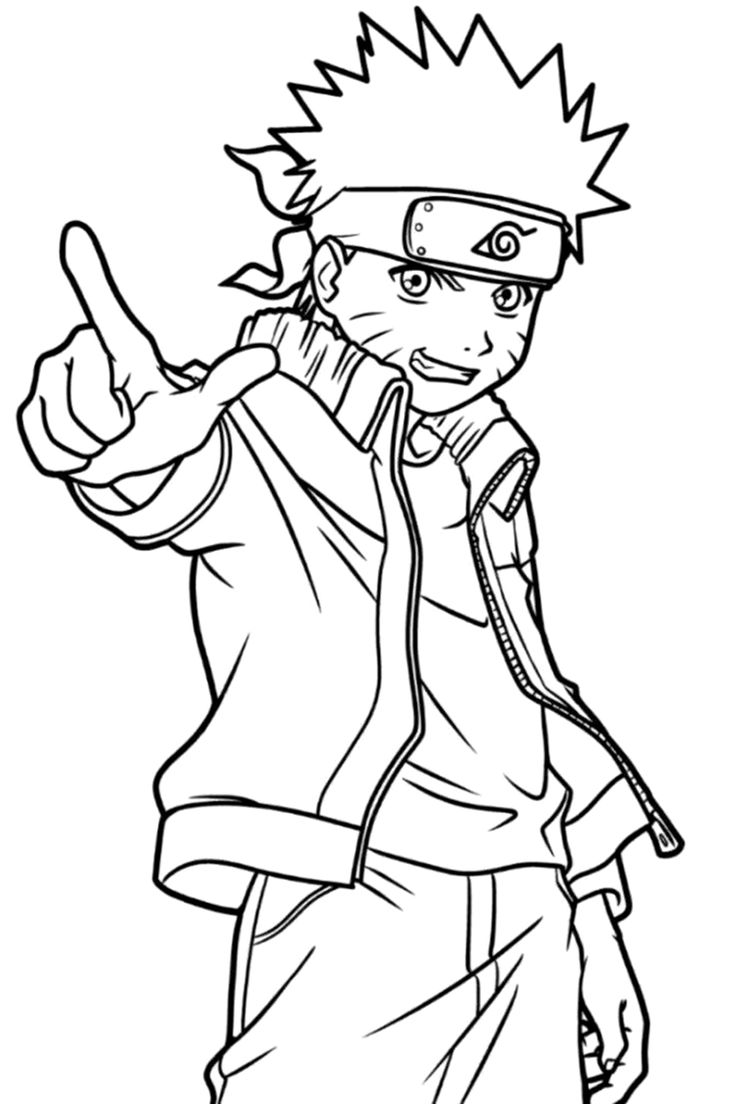 desenhos naruto para colorir