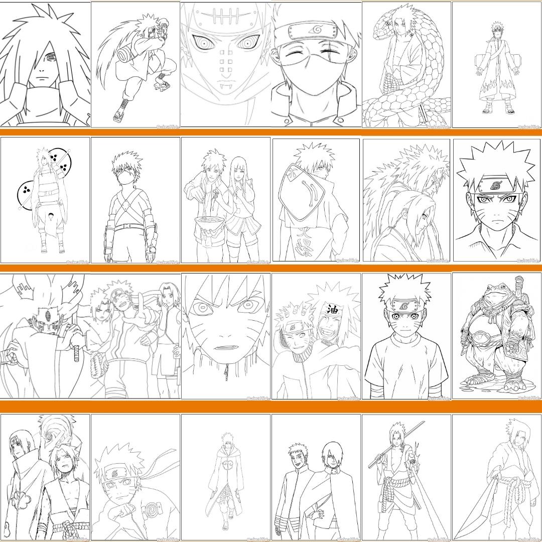 gaara desenho para colorir