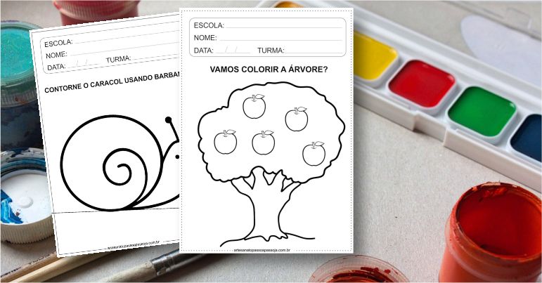 desenhos de frutas para colorir com guache