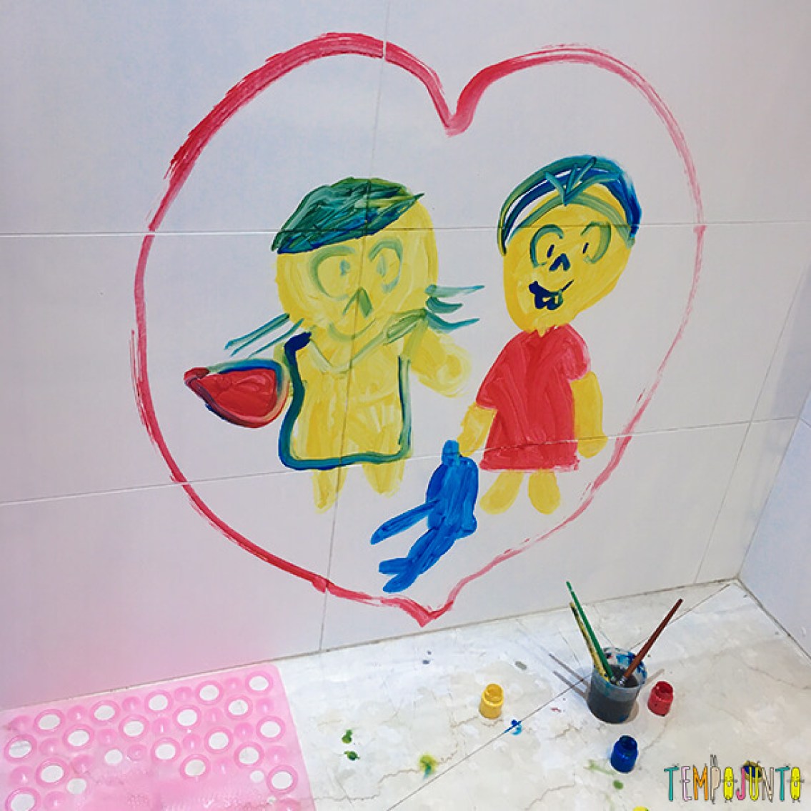 como usar tinta guache na creche