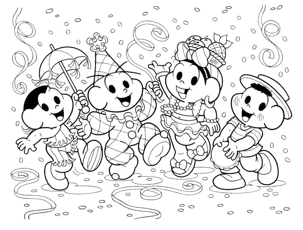 moldes da turma da mônica para colorir