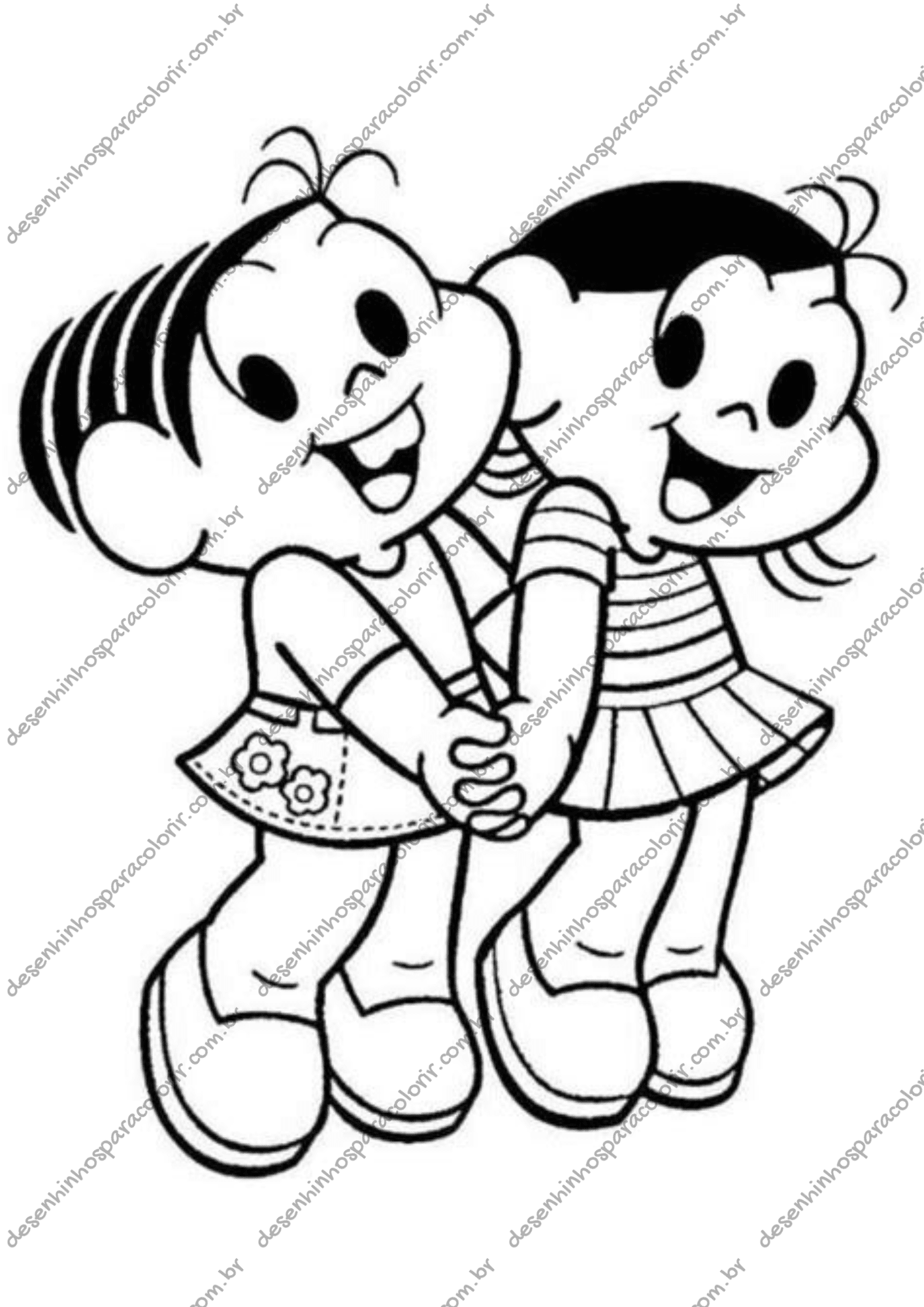 desenhos infantis para colorir turma da mônica