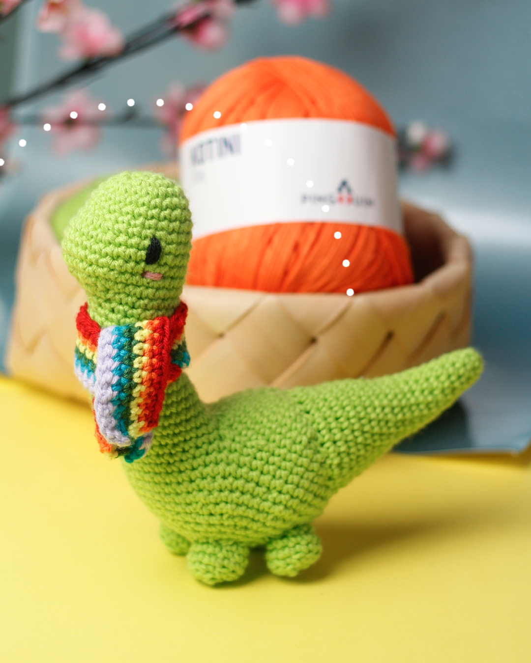 amigurumi dinossauro passo a passo