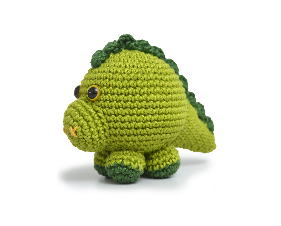 dinossauro pelúcia crochê