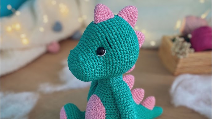 dinossauro de crochê para iniciantes