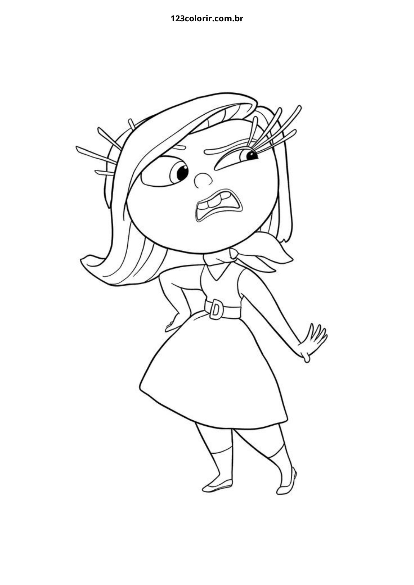divertida mente 2 desenhos para pintar