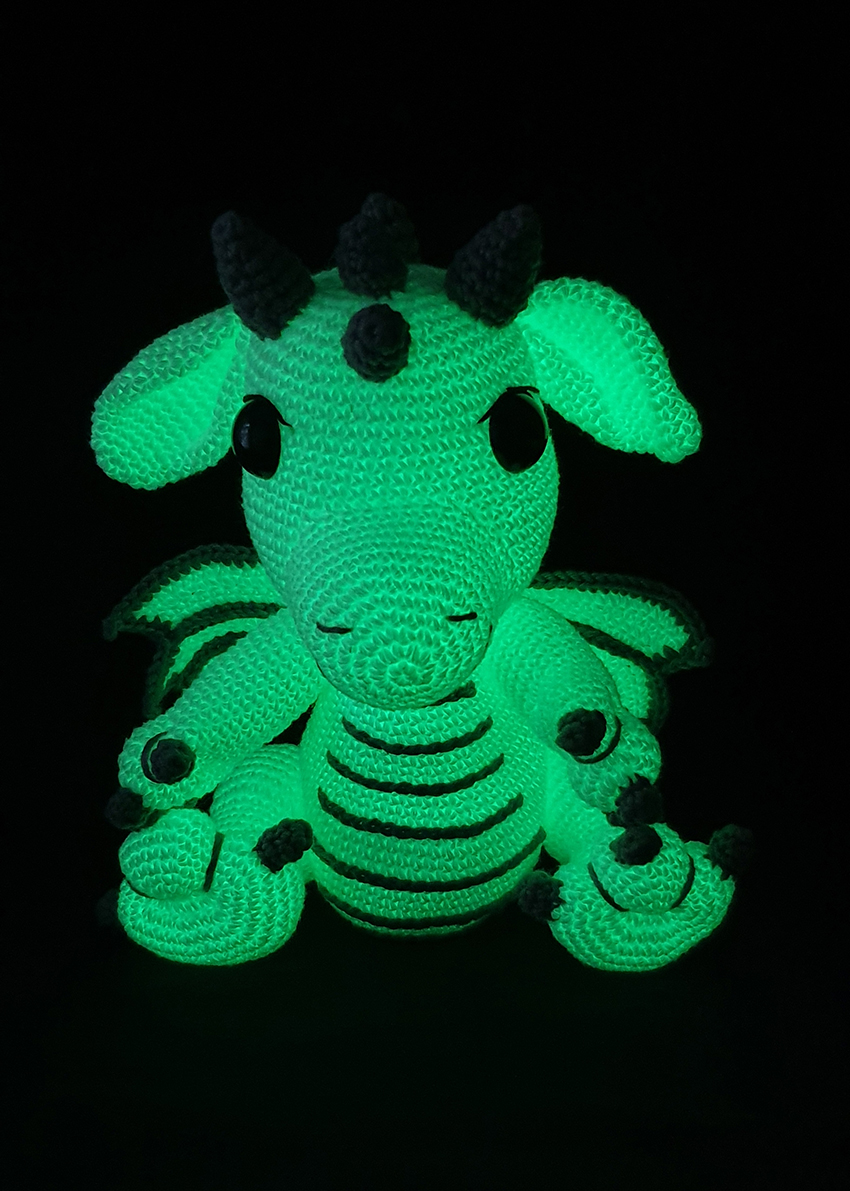 padrão de dragão amigurumi grátis