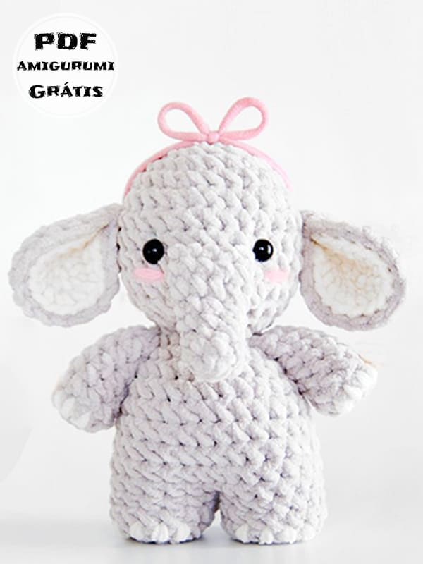 amigurumi elefante pequeno