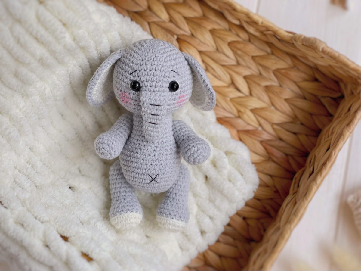 como fazer amigurumi de elefante