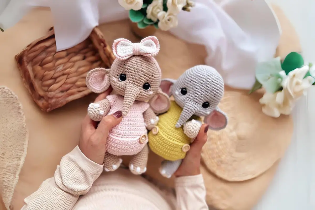 como fazer amigurumi de elefante