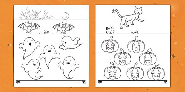 silhuetas de halloween para imprimir