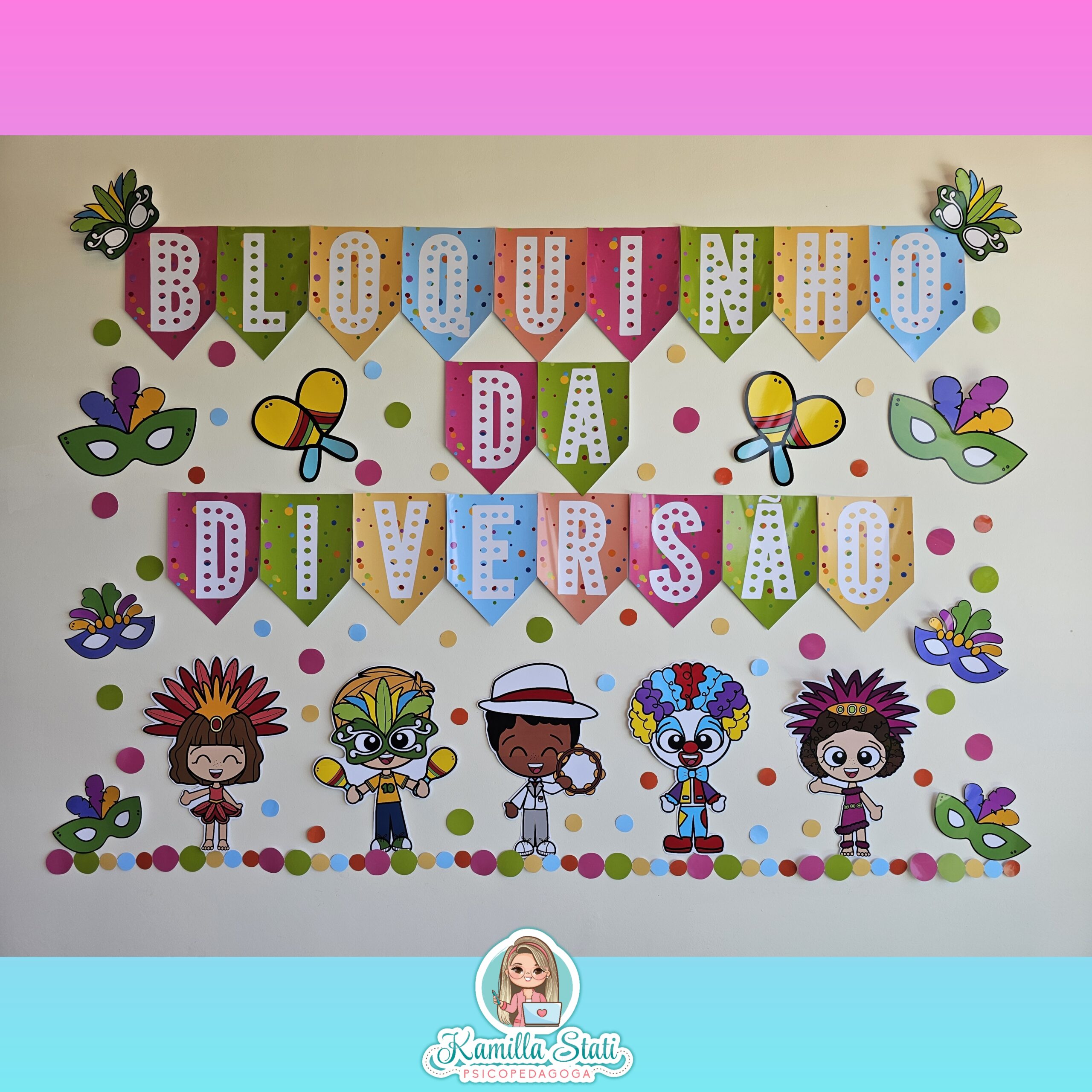 decoração carnaval fácil imprimir