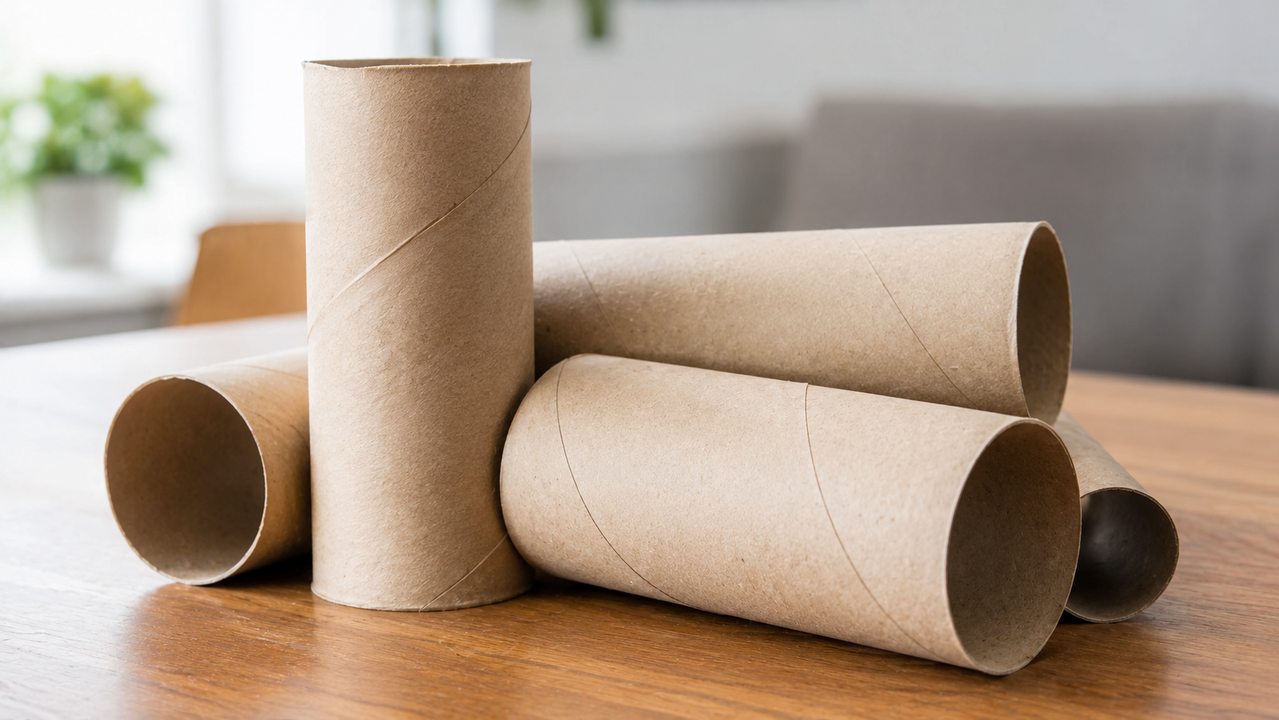 como cortar tubete de papelão reto