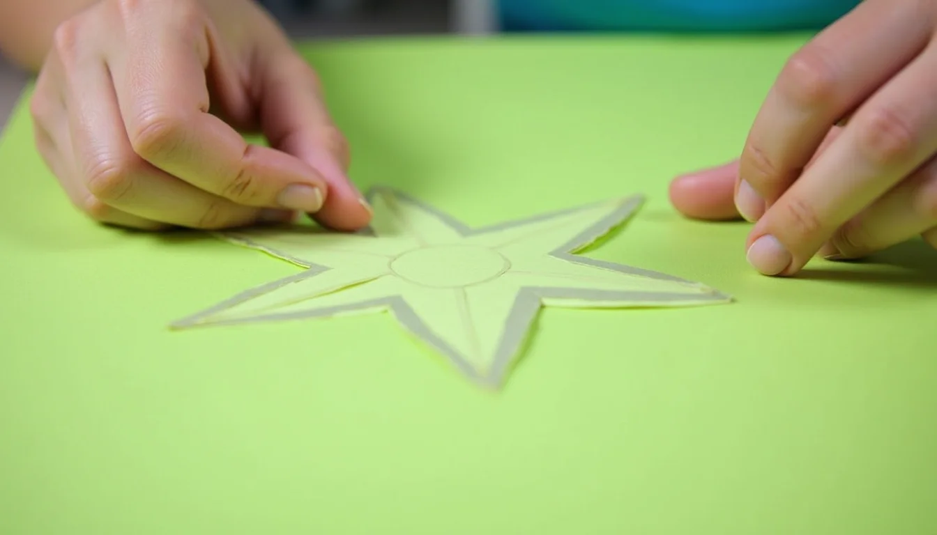 como fazer estrela de papel