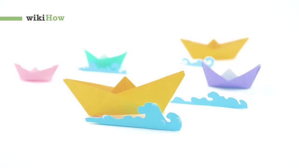como fazer barco de papel