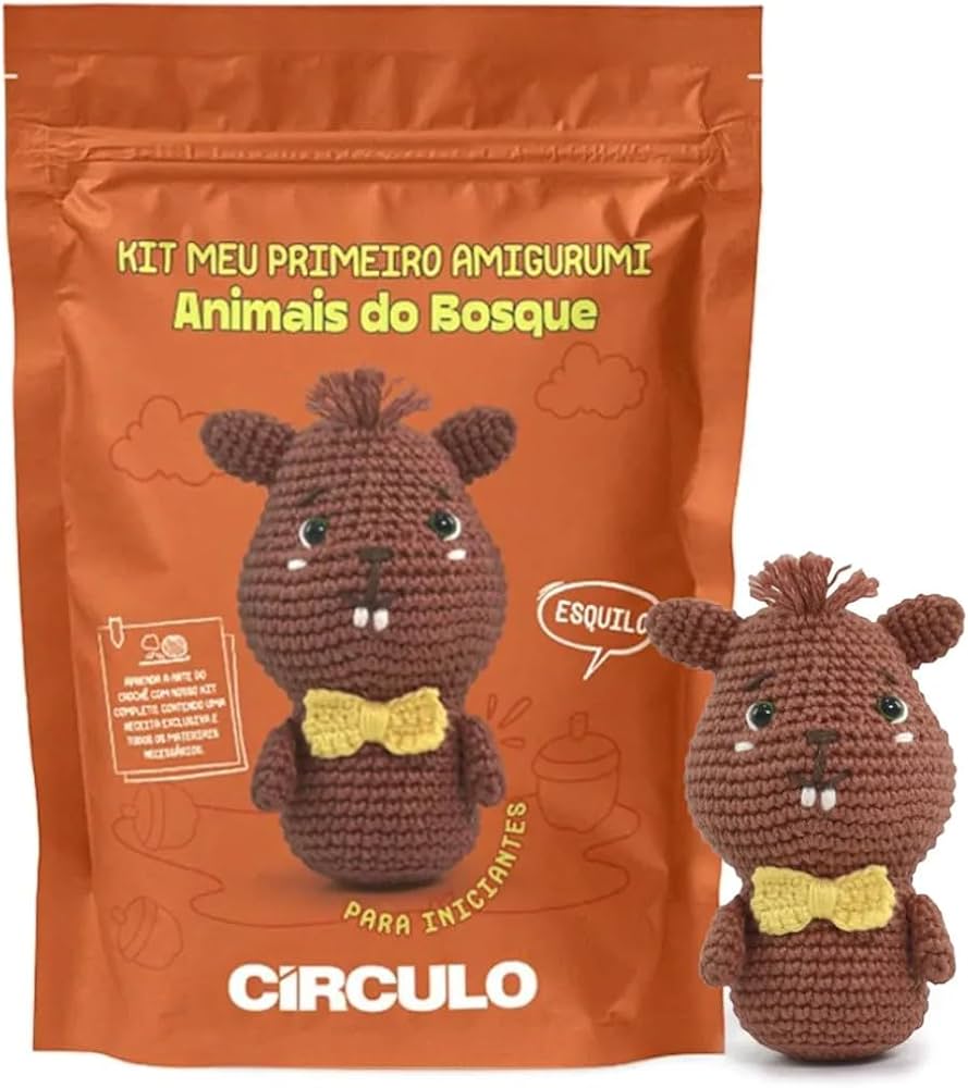 amigurumi esquilo personalizado