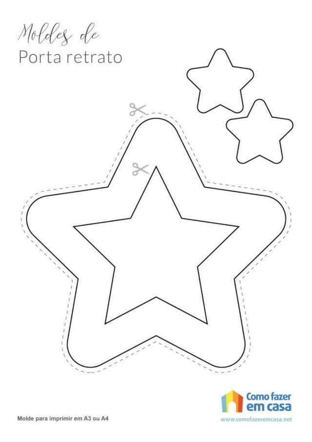 molde estrela pequena