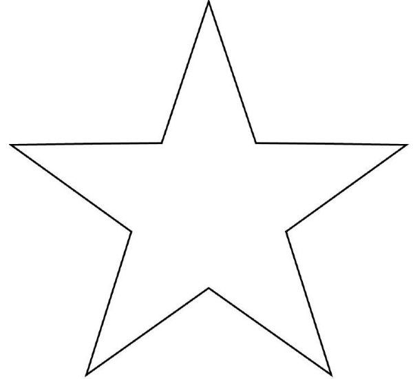 molde estrela 5 pontas para imprimir