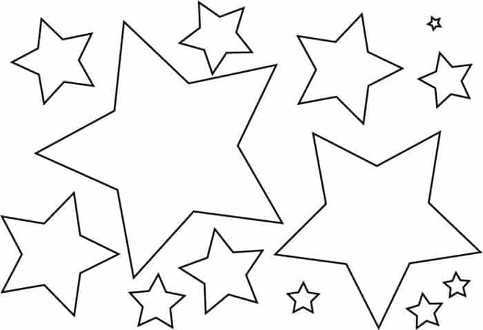 desenho estrela para colorir