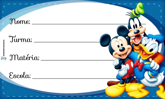 modelos de etiqueta para caderno