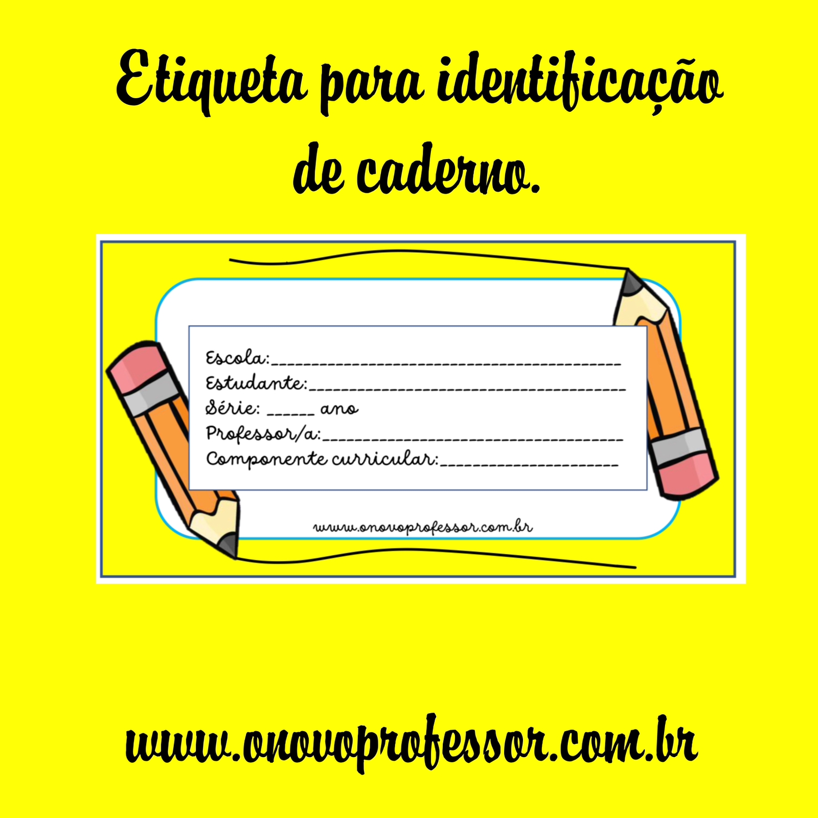 como fazer etiqueta de caderno personalizada