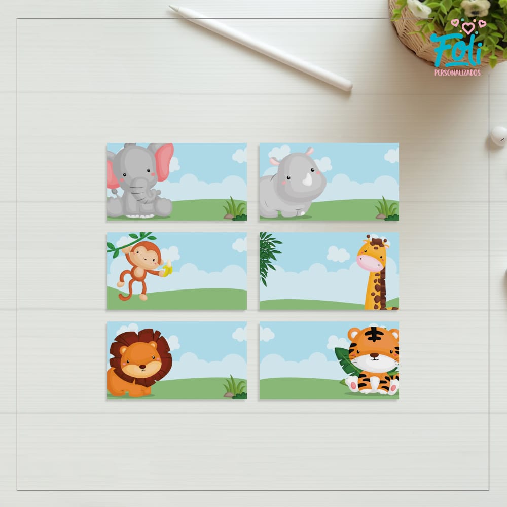 etiquetas personalizadas para material escolar