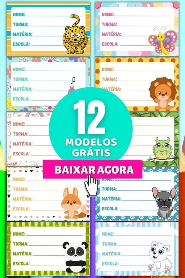 etiquetas escolares para canva