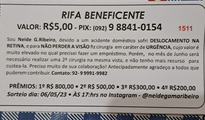 crie sua rifa beneficente