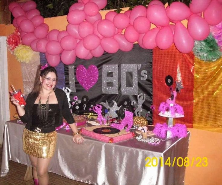 comida festa anos 80