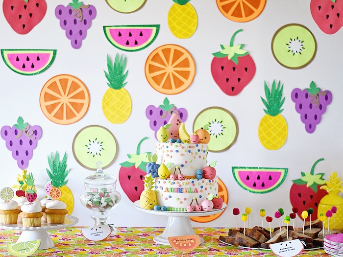 decoração festa tutti frutti 1 ano