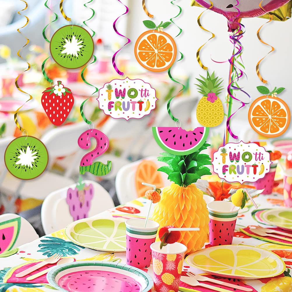 festa infantil cores vibrantes frutas