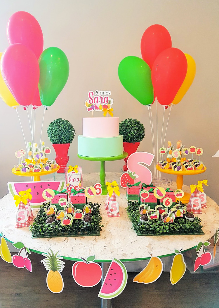 inspiração festa infantil tema frutas