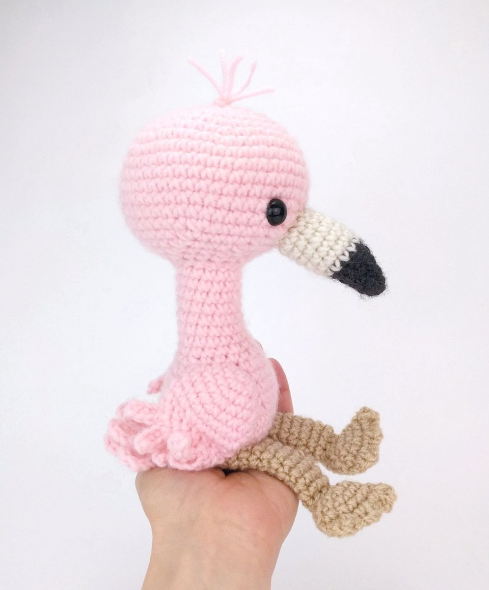 flamingo amigurumi infantil