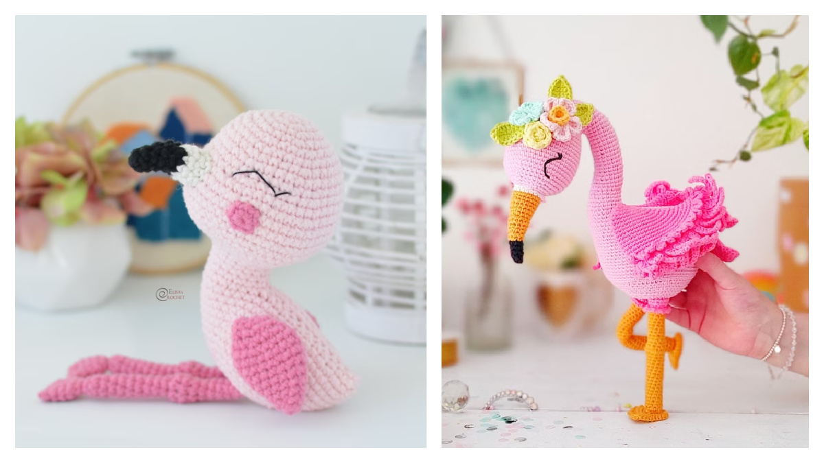flamingo amigurumi tutorial