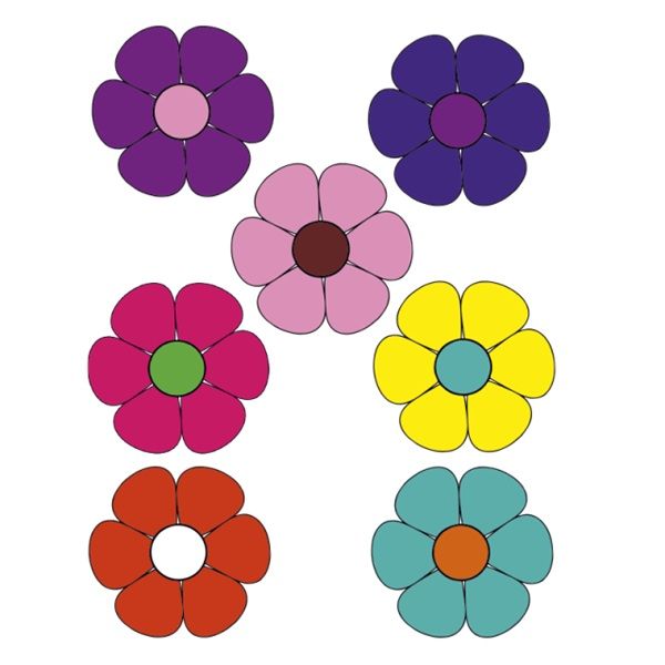 desenhos de flores coloridas para imprimir