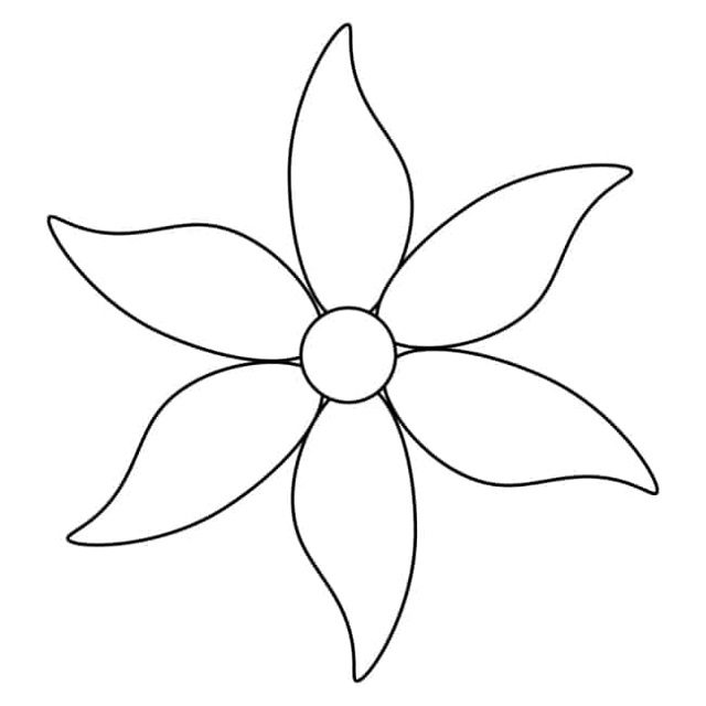 molde flor de papel para imprimir