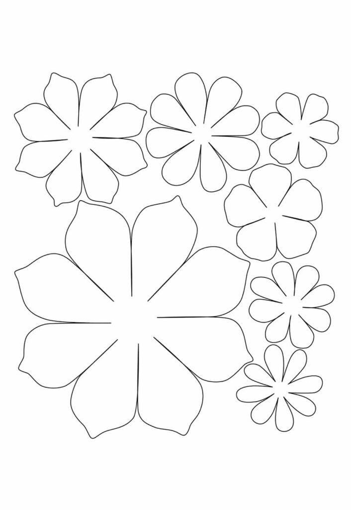 moldes de flores para decoração de festas
