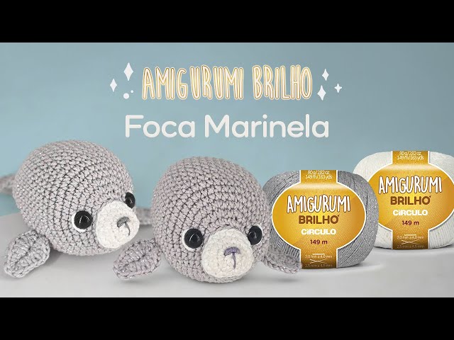 foca de crochê