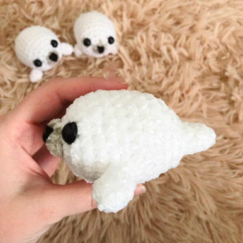 foca amigurumi para iniciantes