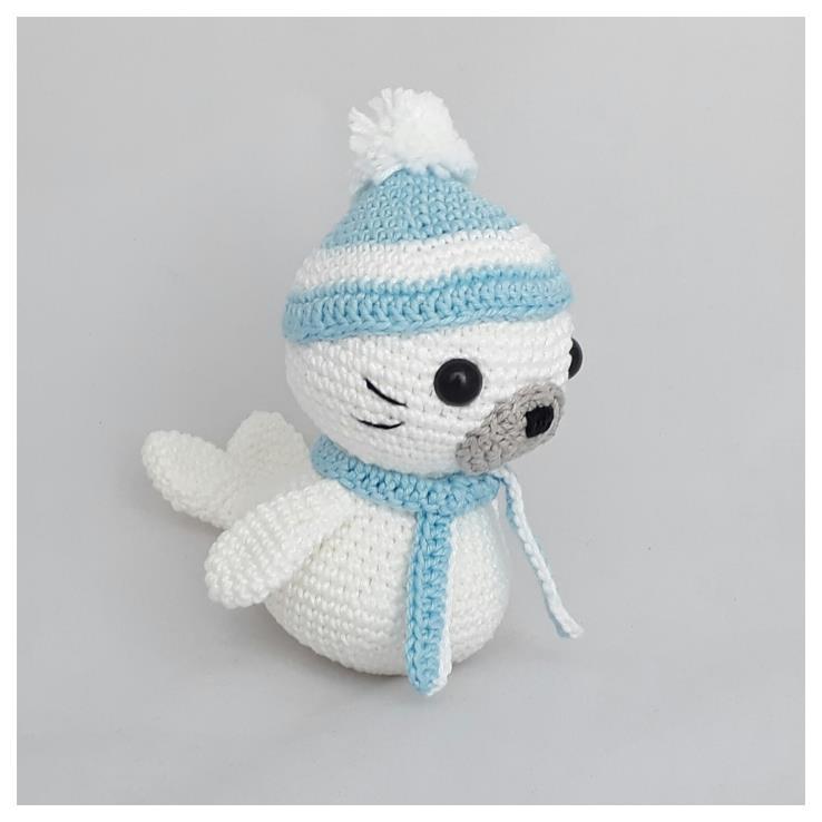 foca amigurumi pequena