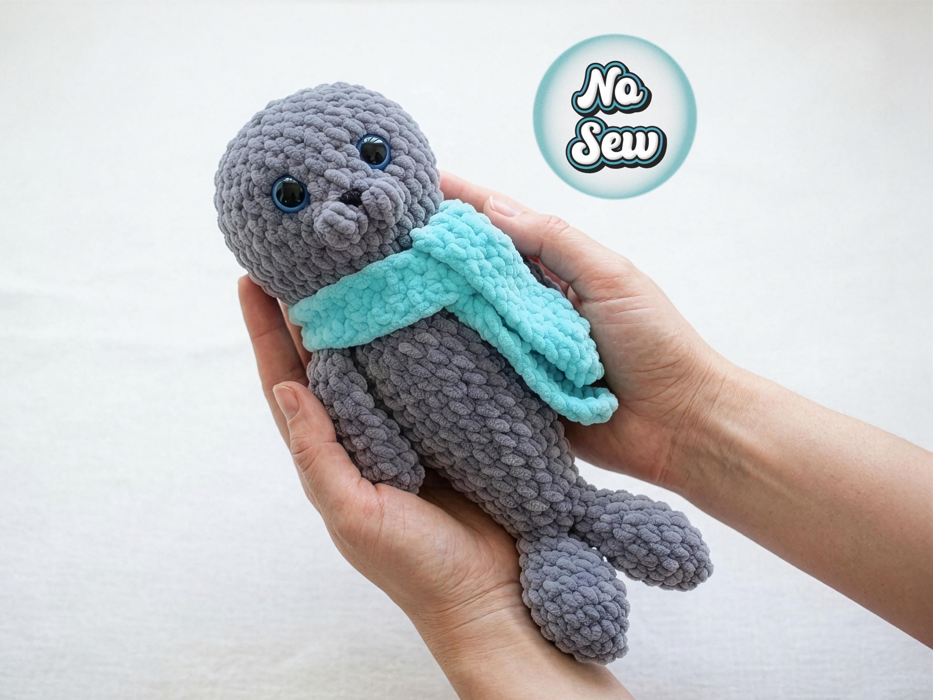 foca amigurumi grande