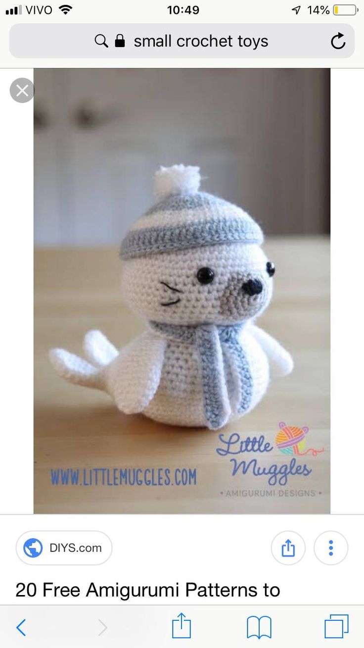 foca amigurumi rosa