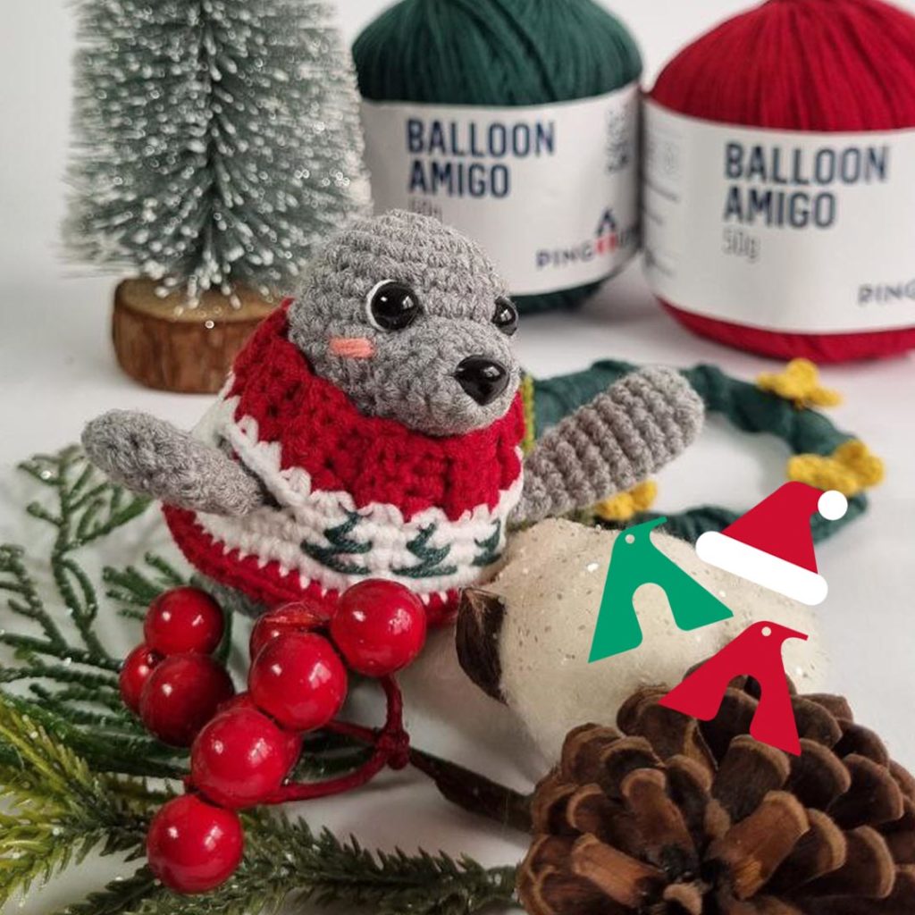 foca amigurumi para bebê