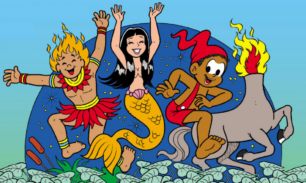 desenhos para colorir folclore