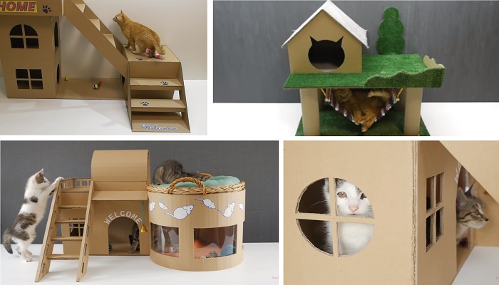 maquete de casa em papelão